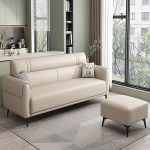 Sofá Plegable Multifuncional de Tres Plazas Tapizado en Cuero Sintético Estilo Escandinavo Moderno para Sala de Estar, Cocina, Taller, Parque - Product Image 4
