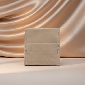 Custom Logo Printed 8*8cm Velvet Small Envelope Flap Pouch Luxury Jewelry Pouch Personalised for <b>Bracelet</b> Necklace Rings - Product Image 1