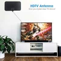 Antenne TV intérieure 4K DVB-T DVB-T2 à gain élevé avec connecteur coaxial, réception UHF et câble de 3 m – Vente Flash Directe Usine