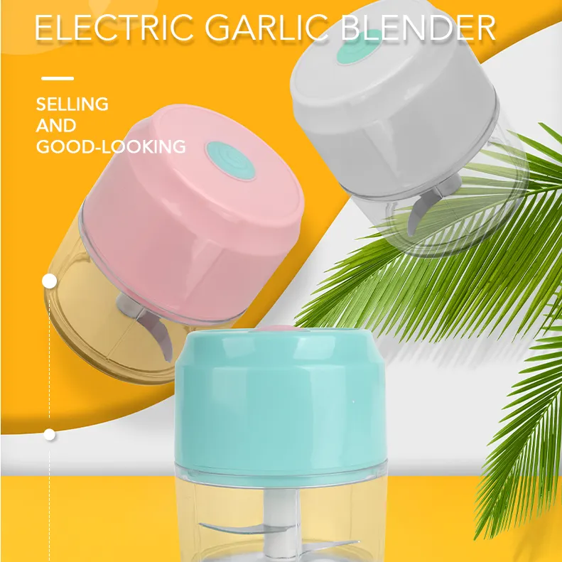 Usb Mini Elektrische Snijmachine Voedsel Stamper Knoflook Blender Slimme Cutter Ui Snijder Fruit Chopper