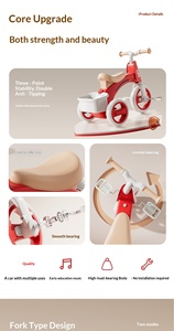 Triciclo de Plástico para Niños de <span class=keywords><strong>1</strong></span> a 6 Años; Bicicleta de Equilibrio con Música y Luces; Carrito para Niños Pequeños con Diseño Antivuelco - Product Image 6
