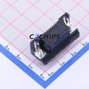 X0309WT7B3 D-Sub/VGA Connector Bent Lead Through Hole Connector Standard D-Sub Male 9P Right Angle Insert - Product Image 2