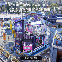 Machine de jeu d'arcade musicale à tambour à pièces d'argent pour centres de divertissement en centre commercial, simulateur de rythme pour centres commerciaux