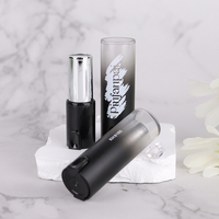 Récipient en tube de luxe personnalisé hermétique rechargeable carré noir clair maquillage écologique tube vide brillant à lèvres rouge à lèvres