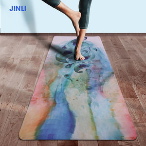 Tapis de <span class=keywords><strong>Yoga</strong></span> en daim, impression personnalisée, <span class=keywords><strong>pas</strong></span> <span class=keywords><strong>cher</strong></span>, absorbant la sueur, écologique, traversin de <span class=keywords><strong>Yoga</strong></span>, pliable - Product Image 3