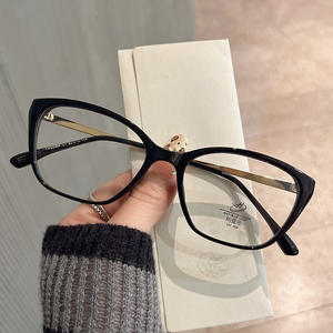 เฉียนไน แคทอายกรอบแว่นตาสำหรับผู้หญิงป้องกันแสงสีฟ้าแบบเต็มกรอบการออกแบบที่ไม่สม่ำเสมอขนาดใหญ่ JS2 1 52004 - Product Image 5