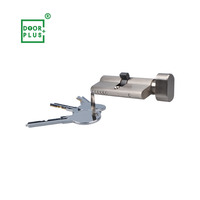 Doorpuls personnalisé Euro Cylindre de serrure de porte simple en laiton massif 60mm Backset avec serrure tournante Résistant au feu