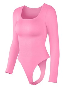 Vêtement sculptant sans couture à manches longues et col rond pour femme, vêtement sculptant grande taille pour femme, lingerie pour femme - Product Image 5