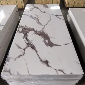 Eco-Friendly Interior Decorative Imitation Marble SPC <b>Wall</b> <b>Panel</b> / <b>Board</b> UV Coating PVC Marble Sheet - Product Image 1