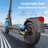 Trottinette électrique pliable à commande intelligente Bluetooth, entrepôt USA, trottinette électrique portable pour adultes, système de freinage double sécurisé