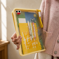 Carpeta de Archivos Transparente Multifuncional A4 de PP, Gran Capacidad, Personalizable, Impermeable, con Franja