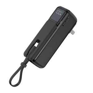 Cargador Portátil Inalámbrico de 22.5W, Resistente al Agua, con Capacidad de 10000mAh, Enchufe de CA y Cable Integrado, Mini Cargador Portátil para Viajes - Product Image 4