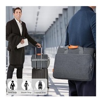 Sacoche pour ordinateur portable avec protection des bords pour 15.6 16 17 17.3 14 13 13.6 pouces mallette de transport à bandoulière pour ordinateur