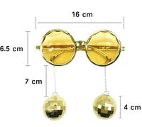 Lunettes boule disco rétro années 70-80 pour déguisements de cowgirl, décorations de fête disco, anniversaires, mariages et accessoires photo