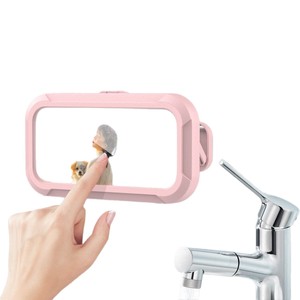 Support de téléphone étanche pour salle de bain, rotation à 360 degrés avec support élastique, film haute transparence - Product Image 2
