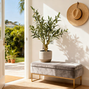 Arbres artificiels Pianta Verde de grande <span class=keywords><strong>taille</strong></span> à vendre, feuillage réaliste, tronc naturel, design en plastique, mariage, Noël - Product Image 1