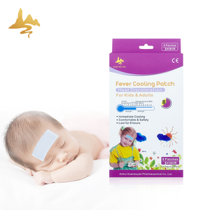 日本のホットコールドパック売れ筋メンソールジェルパッチボディリリーフ用再利用可能クールプラスター子供用頭痛熱 - Product Image 1