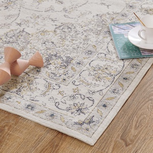 Alfombra Decorativa JINCHAN <span class=keywords><strong>LIMA</strong></span> Vintage con Diseño Floral, Lavable a Máquina, Resistente a las Manchas, <span class=keywords><strong>de</strong></span> Pelo Corto, Ultrafina y Antideslizante para Dormitorio - Product Image 3