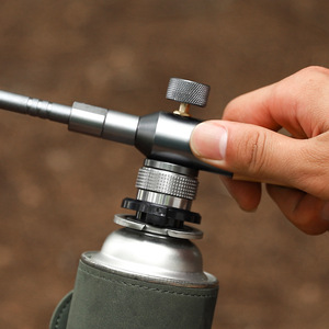 Adaptateur de cartouche de gaz extérieur à noyau en cuivre, connecteur portable pour réchaud de camping, jaune, fonctionnement manuel - Product Image 3