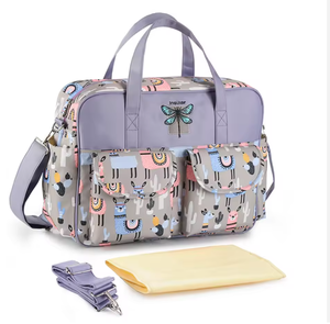 Bolsa de Pañales Estampada con Cambiador, Bolsos de Maternidad, Bolsos de Lactancia <span class=keywords><strong>para</strong></span> Mamá, Impermeables, <span class=keywords><strong>para</strong></span> Cochecito de Bebé - Product Image 1