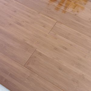 Parquet en bambou massif tissé à la main UvL personnalisé, 12 mm, finition brillante, couleur café, pose collée, pour salon, garantie 5 ans - Product Image 4