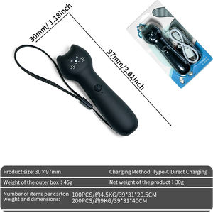 Giocattolo per Gatti con Laser Verde 532nm - 5 Divertenti Motivi con Luce Lunare e UV |   Corpo ergonomico a forma di gattino per un intrattenimento infinito - Product Image 5