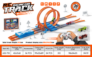 Set de Pista de Carreras para Autos a Control Remoto, Juguete de Ensamblaje para Niños y Niñas, Regalo - Product Image 2