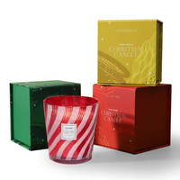 Boîte cadeau de luxe personnalisée pour bougies, emballage artisanal rectangulaire en carton PET rigide blanc avec impression en relief et doublure en éponge