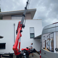 Grue araignée télescopique 3 tonnes, grue araignée télécommandée 5 tonnes 8 tonnes avec flèche de déplacement