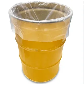Forros de barril de tambor LDPE de plástico transparente de fundo redondo para produtos químicos