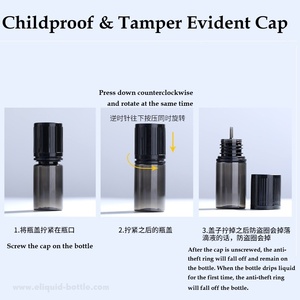 Ecannal 10ml Pet nhựa <span class=keywords><strong>Eye</strong></span> <span class=keywords><strong>Drop</strong></span> lỏng khu vực trung tâm dầu có thể ép chai với Flat Top Con chống vít cap is08317 TPD chứng nhận - Product Image 3