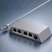 Nuevo Hub de Red RJ45 de 1000Mbps con Entrada de Alimentación Bidireccional, 4 Puertos Gigabit, Starlink Mini Gen 3, para Oficina Móvil, Náutica y RV