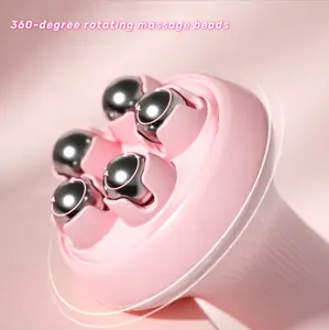 New Style Tummy Waist Meridian Brush Back Neck Foot Shoulder Relaxation Handheld Manual 360 Roller Ball Massager