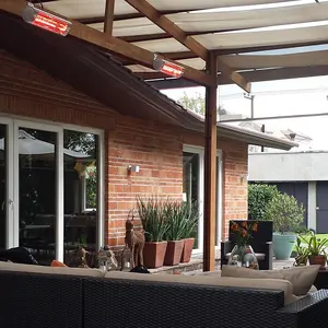 ETL/cETL sertifikalı kızılötesi ısıtıcı veranda, balkon, tenteler ve yüzme havuzu