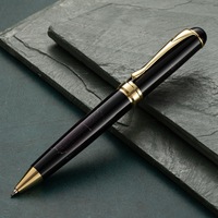 Pulpen Bolpoin Putar Logam Grosir untuk Hadiah Promosi Bisnis, Multi-warna, Tinta Medium 1.0mm, Panjang 140mm, Dapat Dicetak