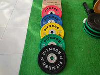 Set Barbel Bantalan Busa Pelat Berat Barbel CPU Set Barbel Jembatan Pinggul Pabrikan