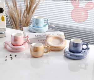 <span class=keywords><strong>2022</strong></span>ใหม่มาถึงสไตล์นอร์ดิกสร้างสรรค์หมีถ้วยและจานรองถ้วยเซรามิกเคลือบมุกง่ายของขวัญถ้วยกา<span class=keywords><strong>แฟ</strong></span>จานรอง - Product Image 6