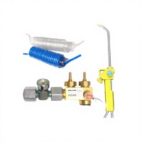 Bouteille d'acétylène portable AZF-4 Oxobridge 4L/10L pour climatisation et réfrigération, avec valve de chalumeau souffleur plaqué cuivre pour applications automobiles