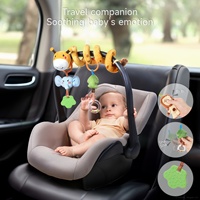 Jouets musicaux en peluche pour bébés Tumama, hochet de lit en forme de girafe, jouet d'activité en spirale pour poussette, animaux en peluche, jouets suspendus pour berceau