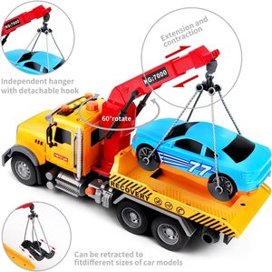 Funny Kid Cheap Friction Car Crane Dump <strong>Truck</strong> <strong>Toy</strong> with Light Sound Large <strong>Tow</strong> <strong>Truck</strong> <strong>Toy</strong> Friction Powered Transport Crane Kid Gift