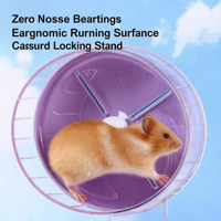 Grande Roue de Course Silencieuse en Acrylique Étanche pour Hamsters avec Support Silencieux