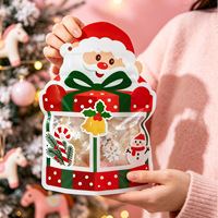 Sacs en plastique refermables de Noël en gros, imprimés sur mesure, pour cadeaux, bonbons et biscuits, pochettes Ziplock