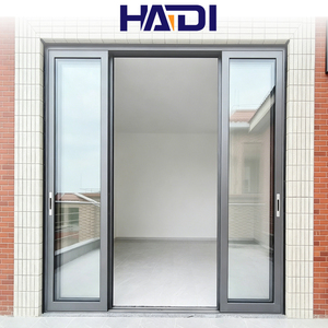 <span class=keywords><strong>Porte</strong></span> coulissante moderne en aluminium à double vitrage trempé sur mesure, très vendue, pour entrée extérieure d'appartement et salons - Product Image 5