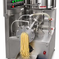 Machine extrudeuse de nouilles automatique à moteur, haute capacité 250 kg/h, acier inoxydable de qualité alimentaire, facile à utiliser, hôtels