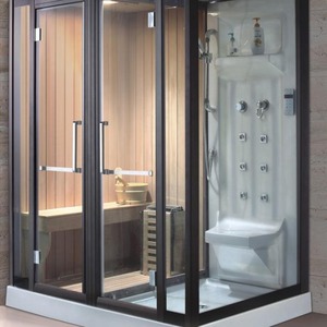 Cabine de <span class=keywords><strong>douche</strong></span> vapeur intérieure en acrylique et fibre de verre, sauna sec et humide, <span class=keywords><strong>baignoire</strong></span> à remous pour projets hôteliers - Product Image 2