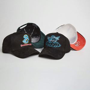 Créateur de mode broderie exquise 5 panneaux casquette Gorras sangle réglable rétro deux tons ajusté chapeau casquette de Baseball rue sportive - Product Image 1