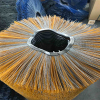 Brosse à disque industrielle résistante à l'usure pour balayeuse de voirie, en nylon 205 mm, pour le nettoyage des routes et des rues urbaines
