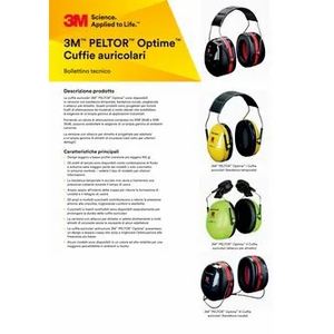 3M™PELTOR™Tiempo óptimo™III orejeras 34 DB negro/rojo con montura para casco plegable ABS y PU reducción de ruido en el H540P3E-413-SV - Product Image 1