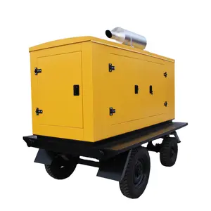 Mobile trailer type generators diesel 200kw 300kw 400kw 500kw power electricity waterproof genset