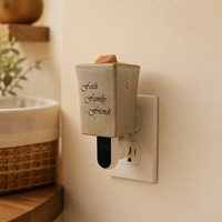 Lampe de nuit rotative à brancher pour la décoration intérieure, chauffe-bougie parfumé avec minuterie, chauffe-cire électrique sans flamme sûr et branchable